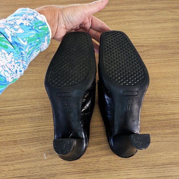 Aerosoles A2 Black Mules 7.5M - Picture 7 of 7
